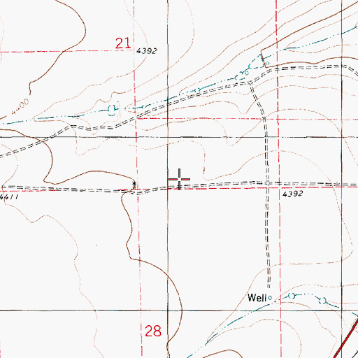 Topographic Map of 06067 Water Well, NM