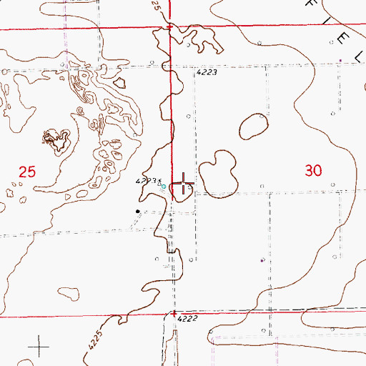 Topographic Map of 12585 Water Well, NM
