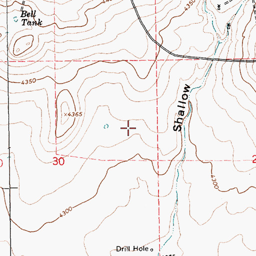 Topographic Map of 05293 Water Well, NM