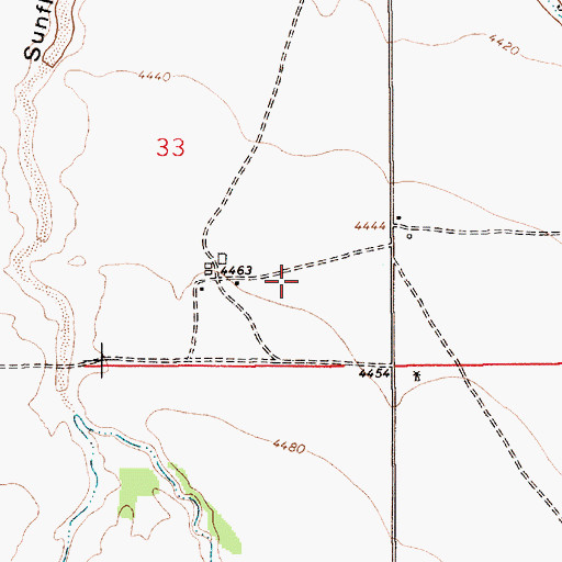 Topographic Map of 05072 Water Well, NM