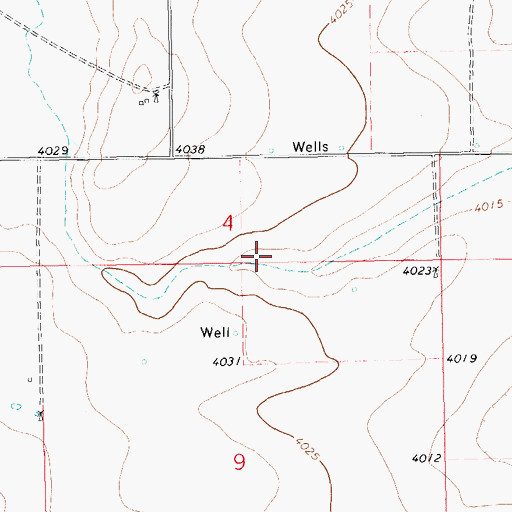Topographic Map of 11331 Water Well, NM