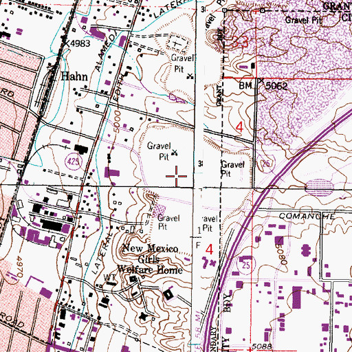Topographic Map of Louis A McRae House, NM