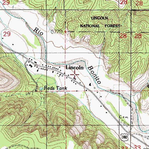 Topographic Map of LA 61211, NM