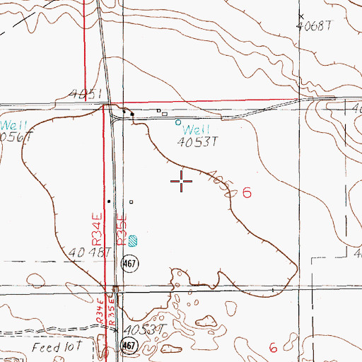 Topographic Map of 10809 Water Well, NM