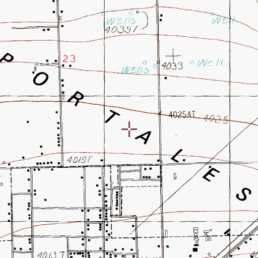 Topographic Map of 12353 Water Well, NM