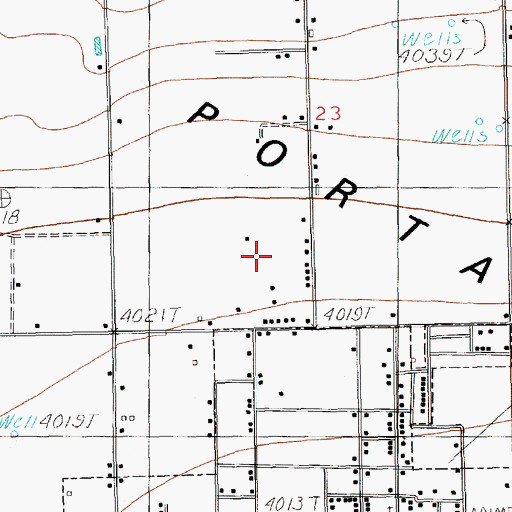Topographic Map of 12352 Water Well, NM