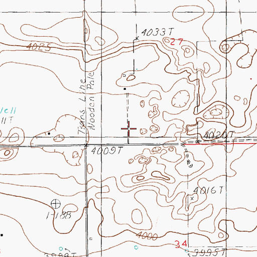 Topographic Map of 10822 Water Well, NM
