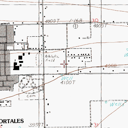 Topographic Map of 11547 Water Well, NM