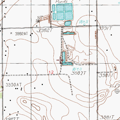 Topographic Map of 12676 Water Well, NM
