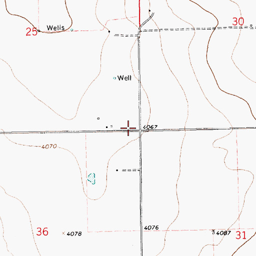 Topographic Map of 05570 Water Well, NM