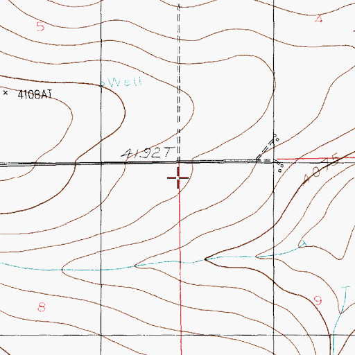 Topographic Map of 12224 Water Well, NM
