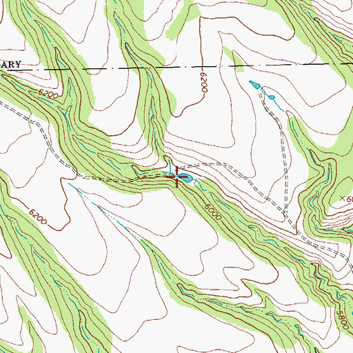 Topographic Map of Hunter Tank, NM