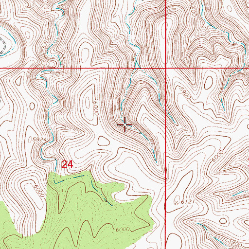Topographic Map of West Bear Springs, NM