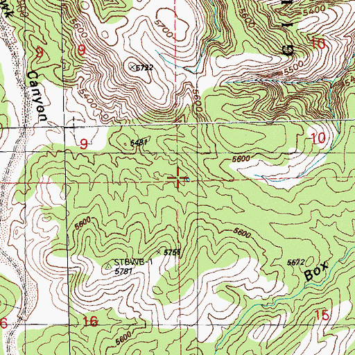 Topographic Map of Turquoise Tank, NM