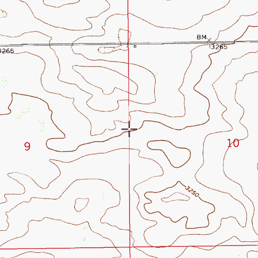 Topographic Map of 08041 Water Well, NM