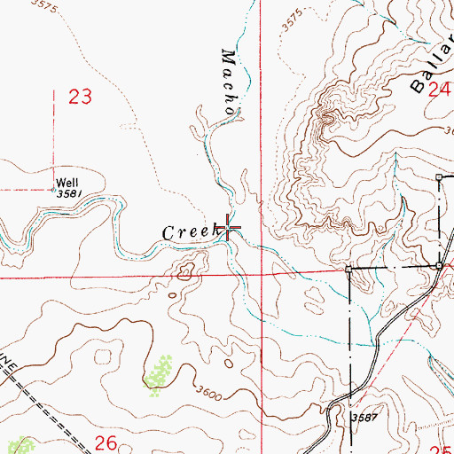Topographic Map of Arroyo del Macho, NM
