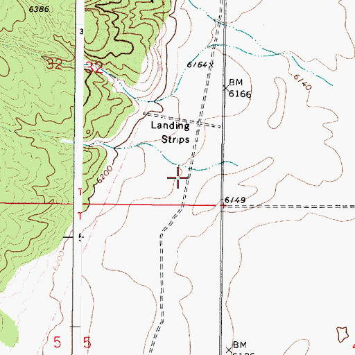 Topographic Map of Monte Prieto Ranch Airport, NM