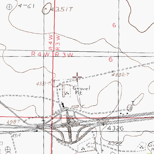 Topographic Map of Burris E Station Airport (historical), NM