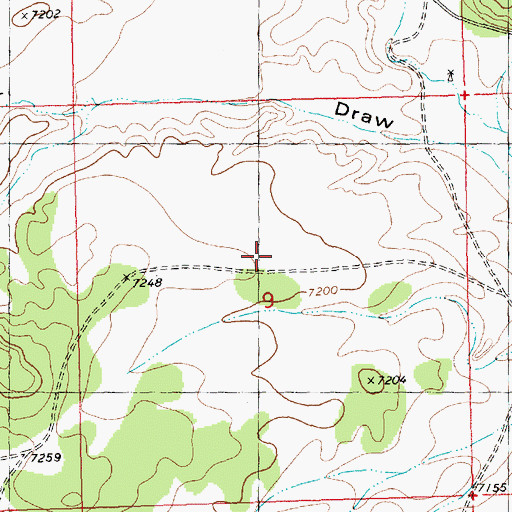 Topographic Map of Happy Mountain Airport, NM