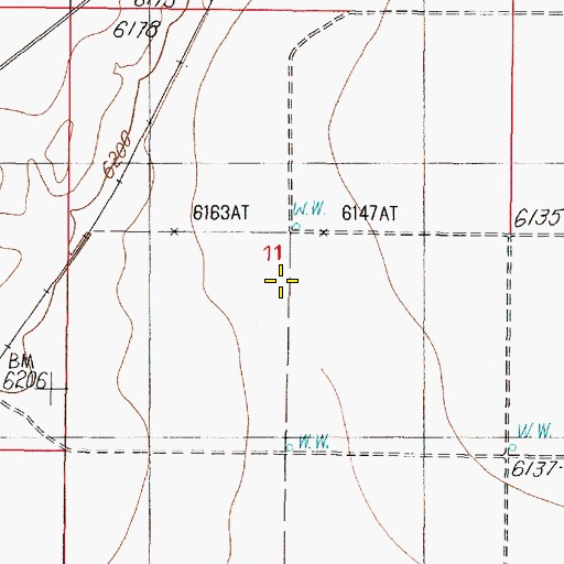 Topographic Map of J & M Farms Airport, NM