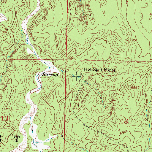 Topographic Map of Coal Spring, NM