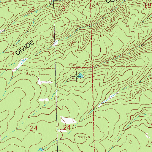 Topographic Map of Rock Stock Tank, NM