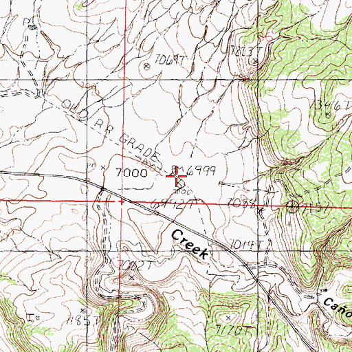 Topographic Map of Amargo Post Office (historical), NM