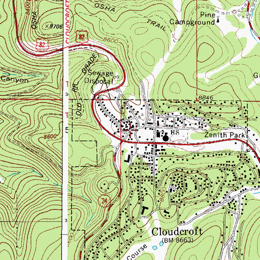 Cloudcroft Post Office, NM