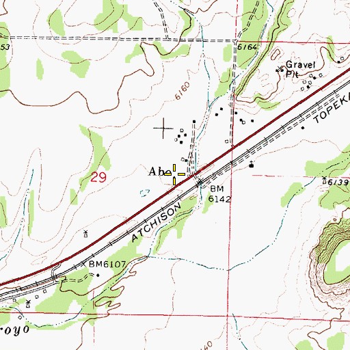 Topographic Map of Abo Post Office (historical), NM