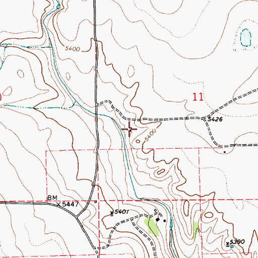 Topographic Map of Dehaven Post Office (historical), NM