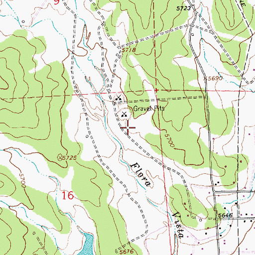 Topographic Map of KRZE-AM (Farmington), NM