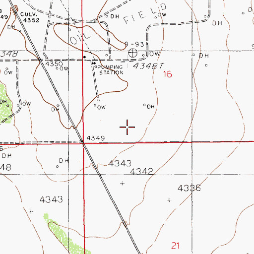 Topographic Map of KMTH-FM (Maljamar), NM
