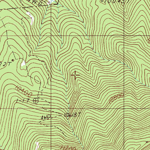 Topographic Map of Mary L Mine, NM