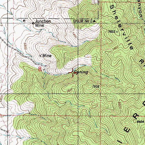 Topographic Map of Trust Mine, NM