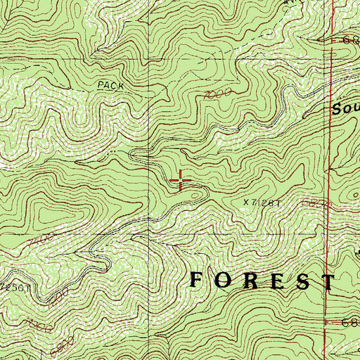 Topographic Map of Black Magic Mine, NM