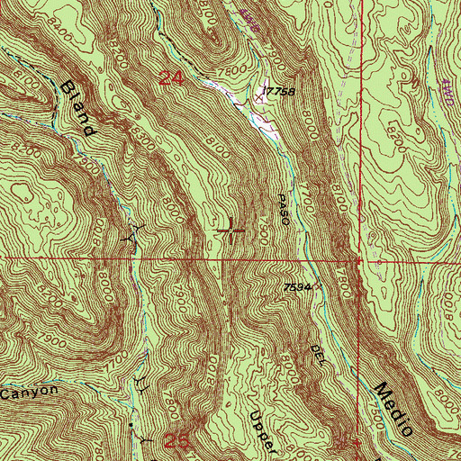 Topographic Map of Crown Point Mine, NM