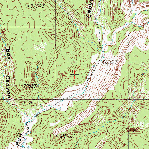 Topographic Map of Dawson Number 1 Mine, NM