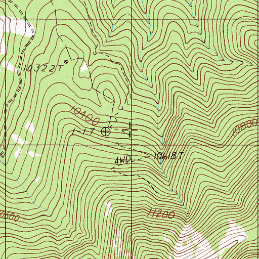 Topographic Map of President Mine, NM