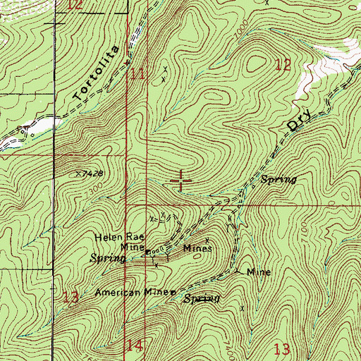 Topographic Map of Eighty-Seven Mine, NM