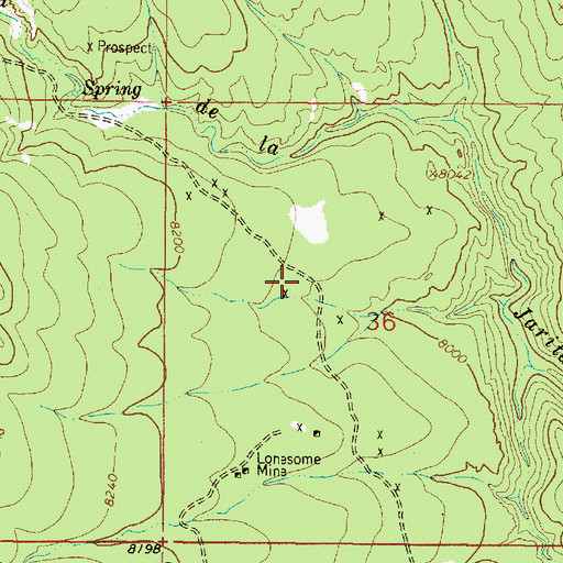Topographic Map of Vestegard Mine, NM