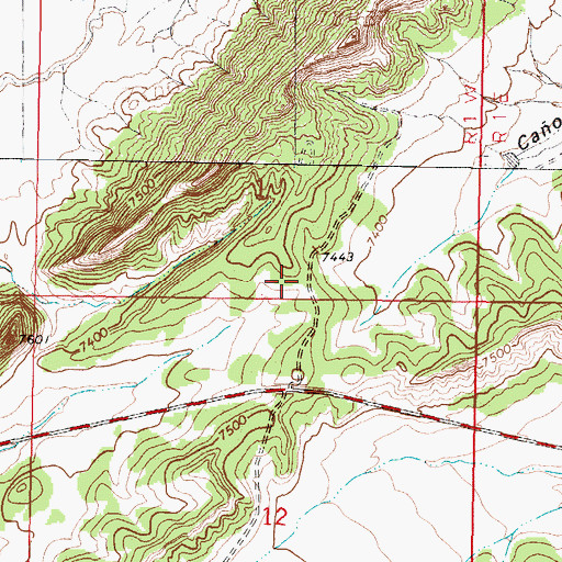 Topographic Map of W J Jack Lease, NM
