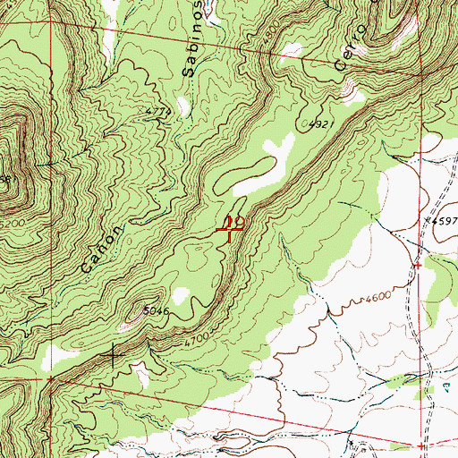 Topographic Map of Hunt Oil Company Mine, NM