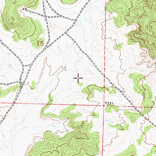 Topographic Map of Holly Mine, NM