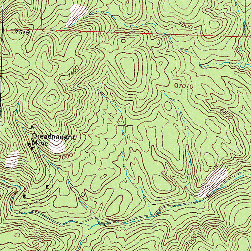 Topographic Map of Little Joe Mine, NM