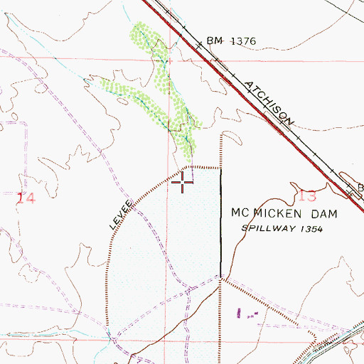 Topographic Map of Picacho Wash, AZ