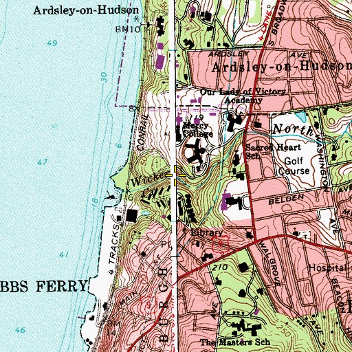 Topographic Map of North Brook, NY