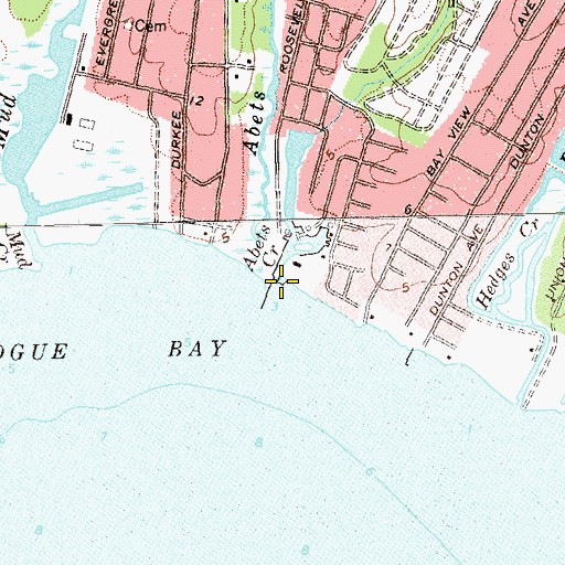 Topographic Map of Abets Creek, NY