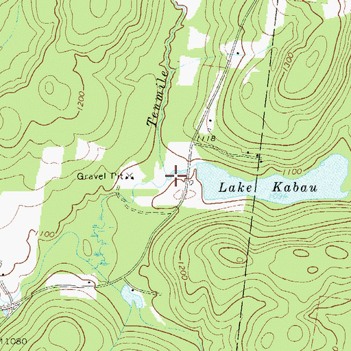 Topographic Map of Angel Mill Brook, NY