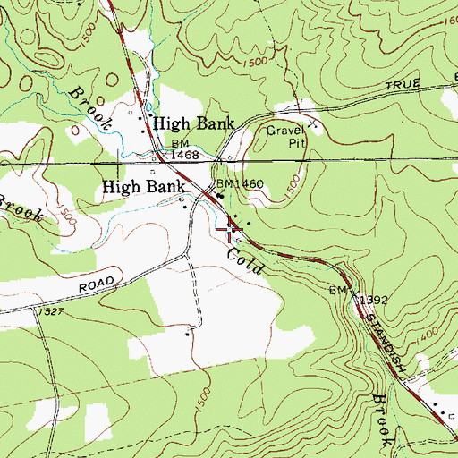 Topographic Map of Bailey Brook, NY