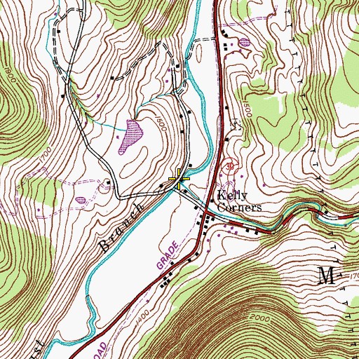 Topographic Map of Batavia Kill, NY